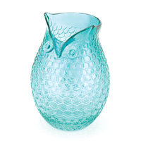 Aqua Pop Owl Vase