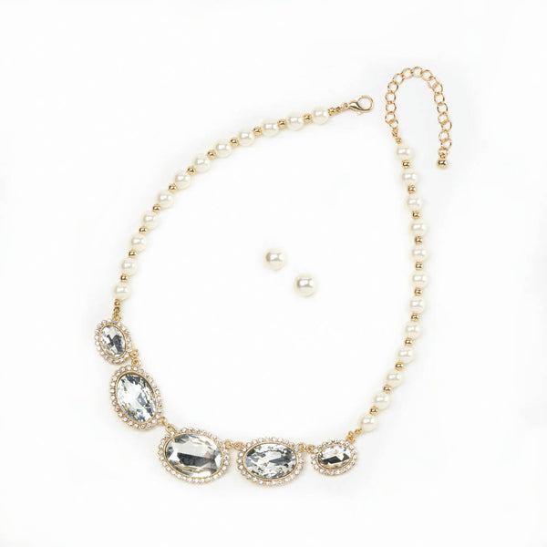 Brilliant Pearls Jewelry Set