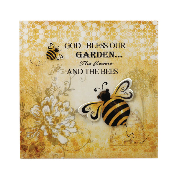 Bumble Bee 3-D Garden Wall Art