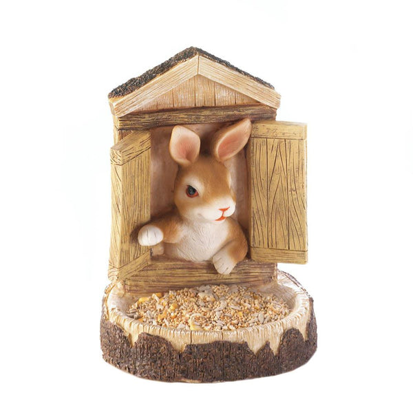 Bunny Wall Hanging Bird Feeder