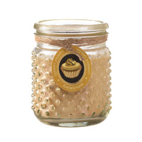 Butter Cream Hobnail Jar Candle