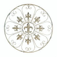 Circular Fleur De Lis Wall Decor