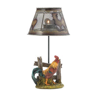 Country Rooster Candle Lamp