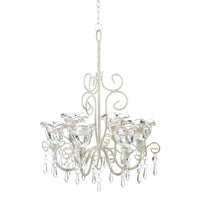 Crystal Blooms Candle Chandelier