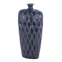 Deep Blue Tall Lip Vase