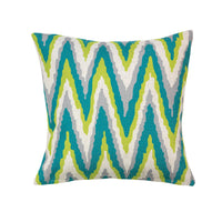 Electric Chevron Throw Pillow