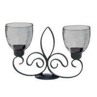 Fleur De Lis Duo Candle Stand