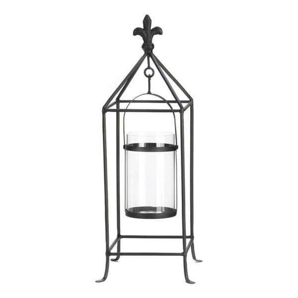 Fleur-De-Lis Framed Candle Stand