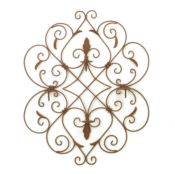 Fleur De Lis Trellis Wall Sconce