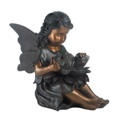 Flower Fairy Garden Statue