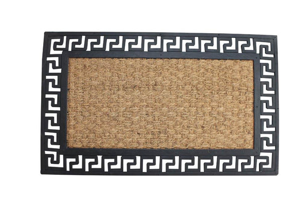 Geometric Border Welcome Mat