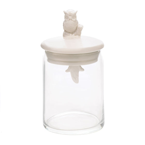 Glass Owl Jar