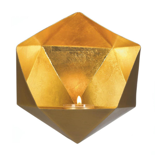 Gold Geometric Wall Sconce