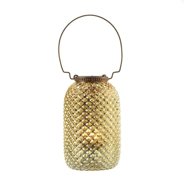 Golden Diamond Candle Lantern