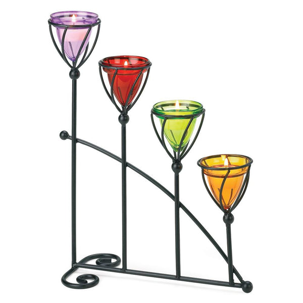 Jewel Toned Candle Holder