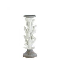 Large Coral Candle Holder