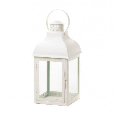 Large White Gable Lantern