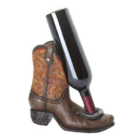 Lucky Cowboy Boot Wine Bottle Holder