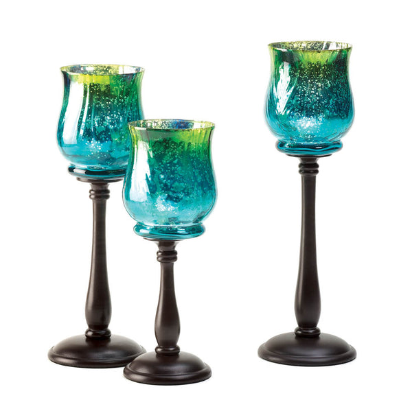 Mediterranean Candle Holder Trio