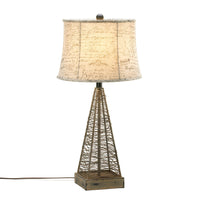 Metal Hatch Table Lamp