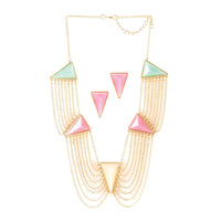 Modern Art Deco Jewelry Set