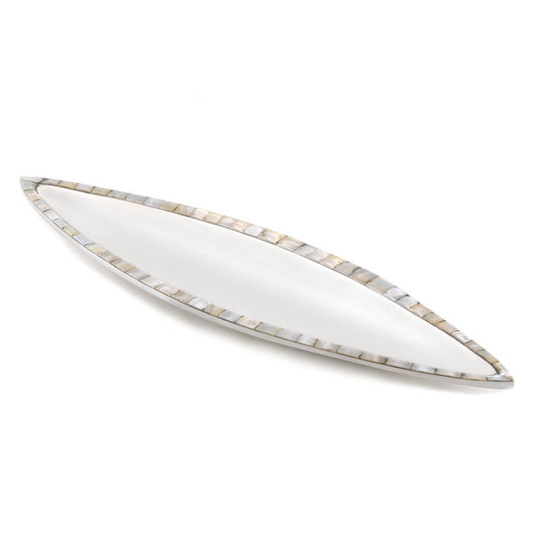 Mother Of Pearl Mosaic Oblong Dish