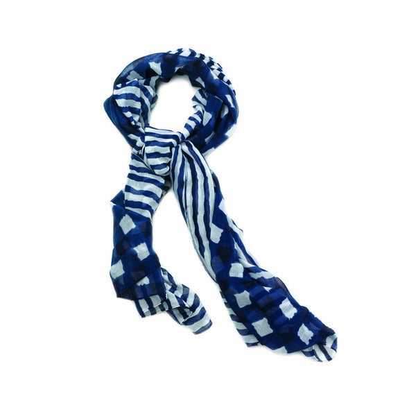 Navy Vogue Fashion Scarf