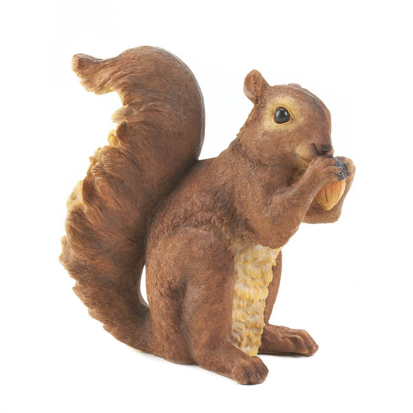 Nibbling Squirrel Garden Statue