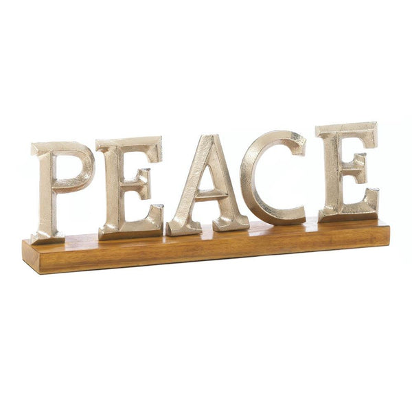 Peace Block Letter Decor