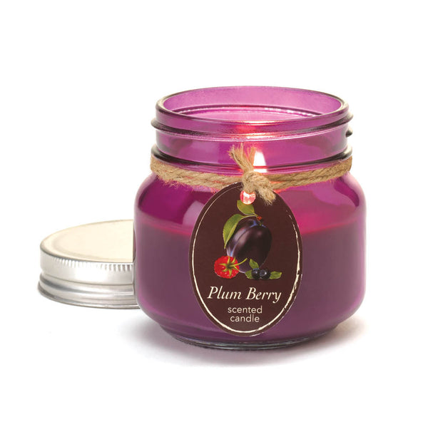 Plum Berry Mason Jar Candle