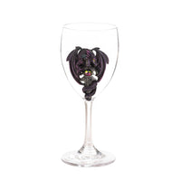 Purple Dragon Glass Goblet