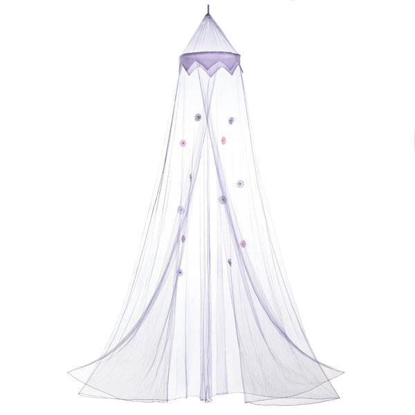 Purple Posies Bed Canopy