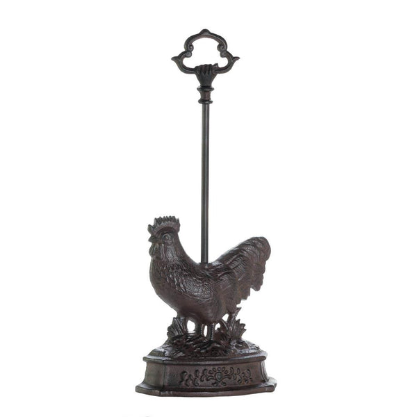 Rooster Door Stopper With Handle