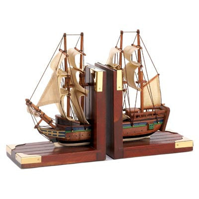 Sailing Schooner Bookends