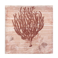 Seaside Coral Canvas Wall Art