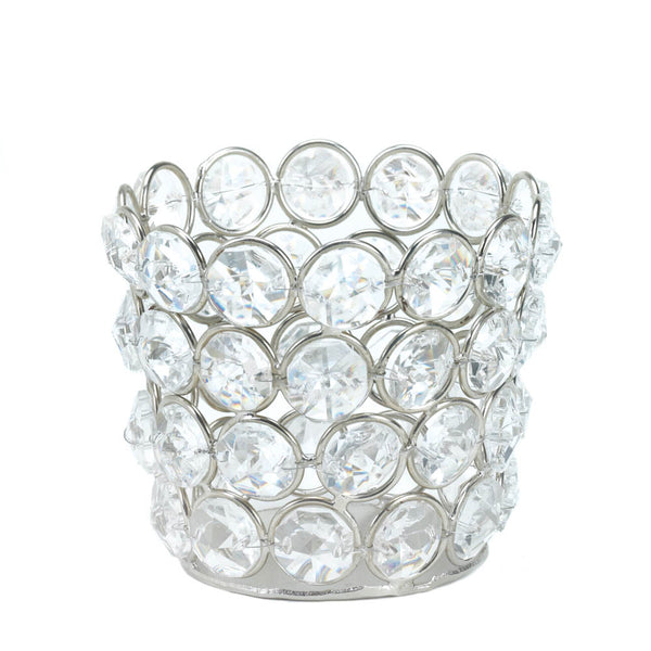 Silver Shimmer Fluted Candle Cup