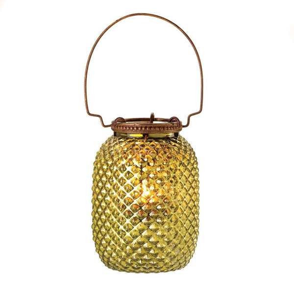 Green Diamond Candle Lantern