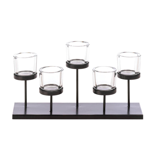 Staggered Pedestal Candle Holder