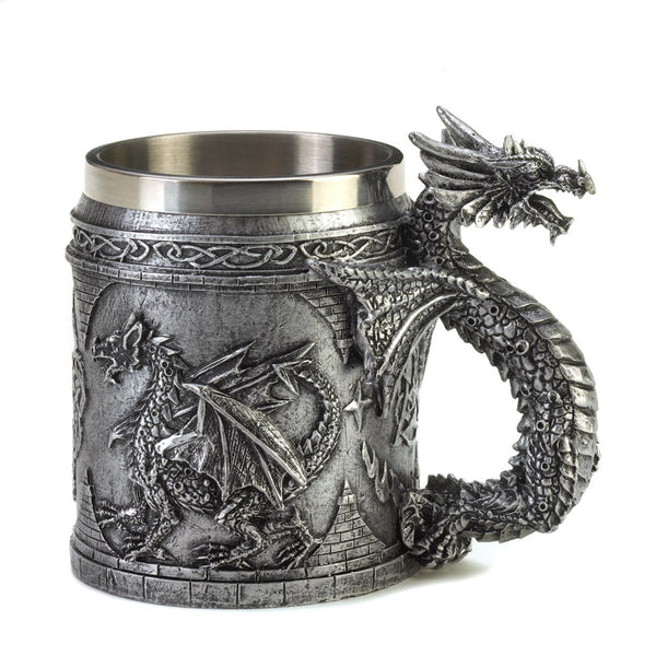 Stainless Steel Dragon Mug