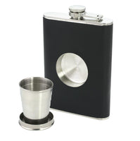 Stainless Steel Flask & Shot Set