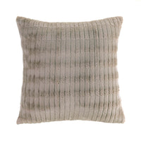 Taupe Faux Fur Pillow