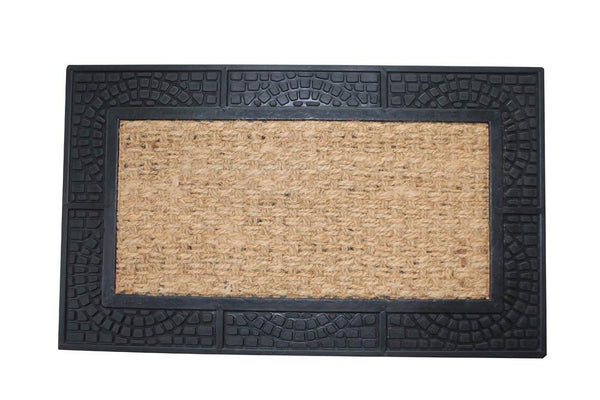 Texture Border Welcome Mat