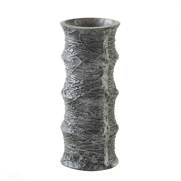 Variegate Silver Round Vase