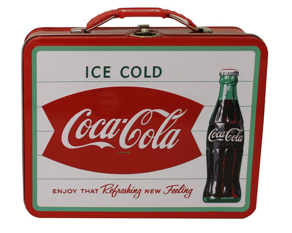 White Coca-Cola Tin Lunch Box