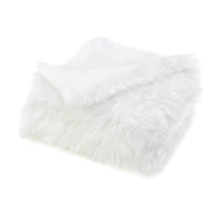 White Faux Fur Blanket