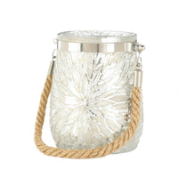 White Flower Candle Holder