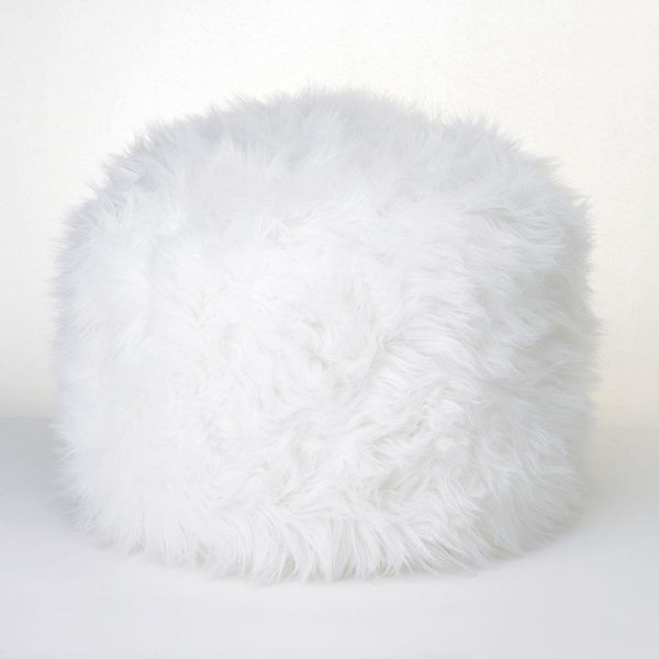 White Ottoman Pouf