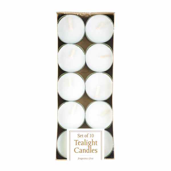 White Tealight Candles Pack of 10