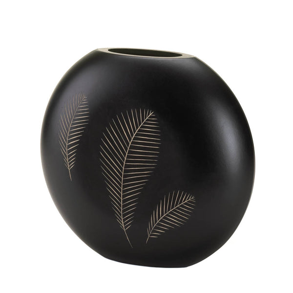 Wooden Feather Imprint Vase