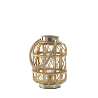 Woven Rattan Candle Lantern (S)